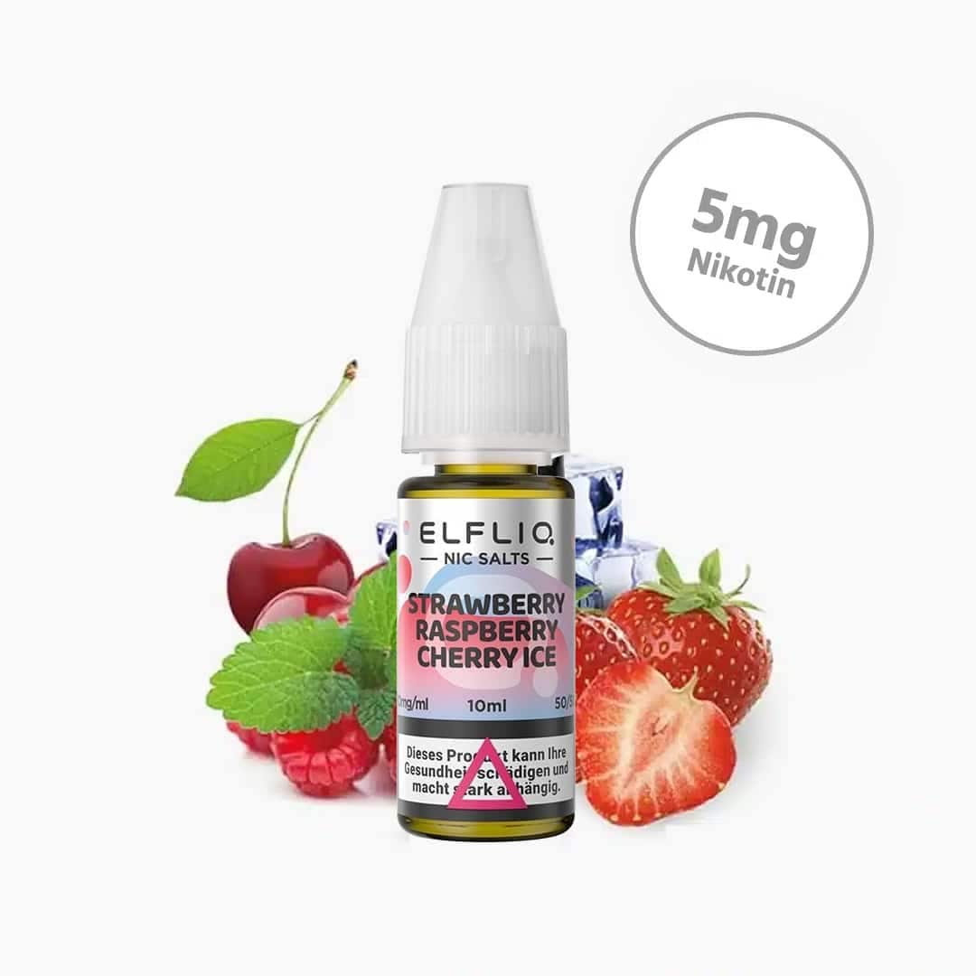 elf bar elfliq strawberry raspberry cherry ice nikotinsalz liquid 5mg