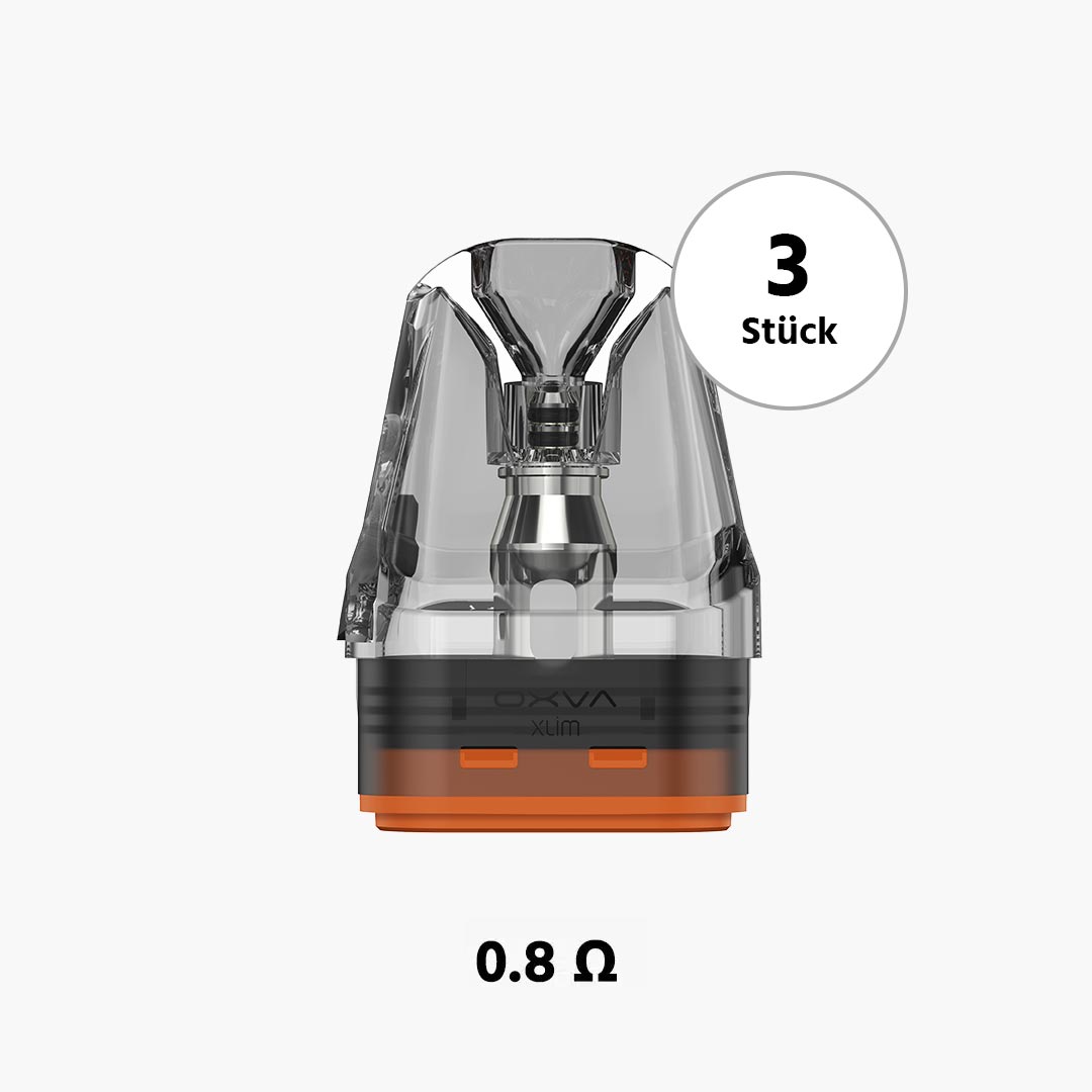 oxva xlim pro dna ersatzpods stainless steel 2ml 3 stueck 0 8 ohm