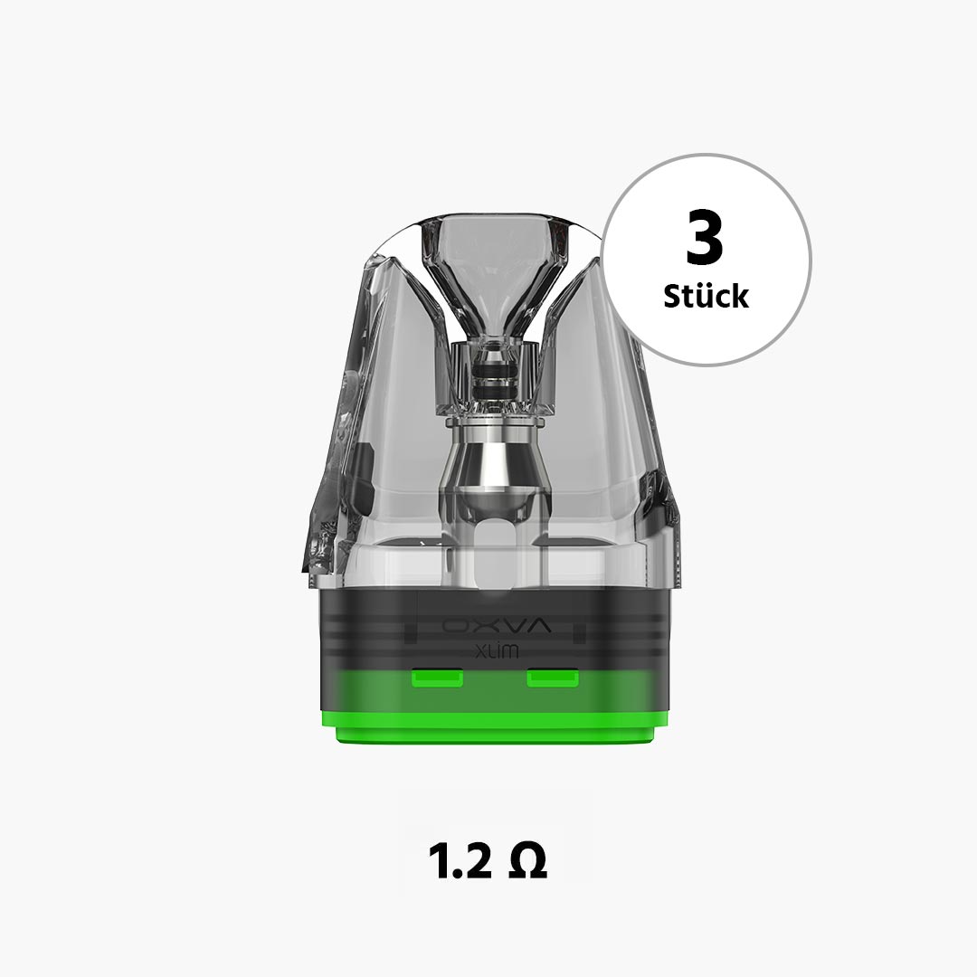 oxva xlim pro dna ersatzpods stainless steel 2ml 3 stueck 1 2 ohm