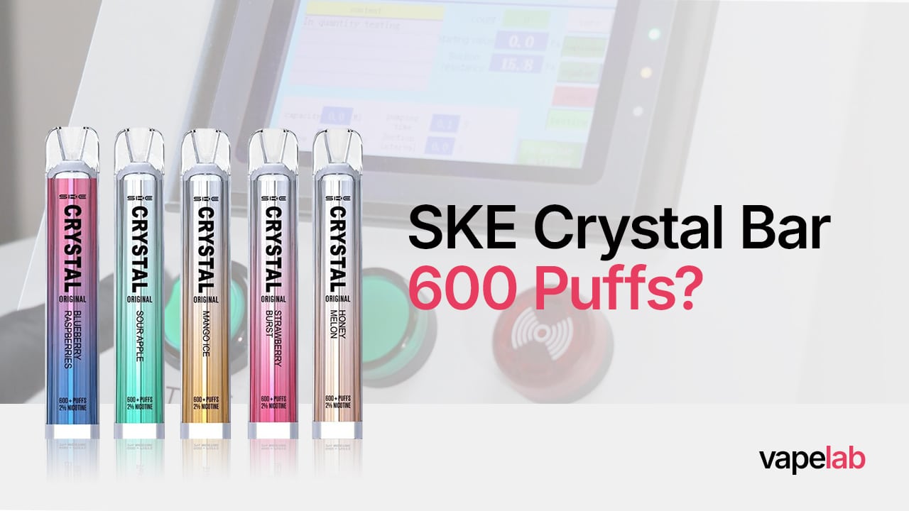 ske crystal bar 600 puff disposable vape Review Flavors-:Lemon Mint PO#1931 Vaporesso XROS 5 Review