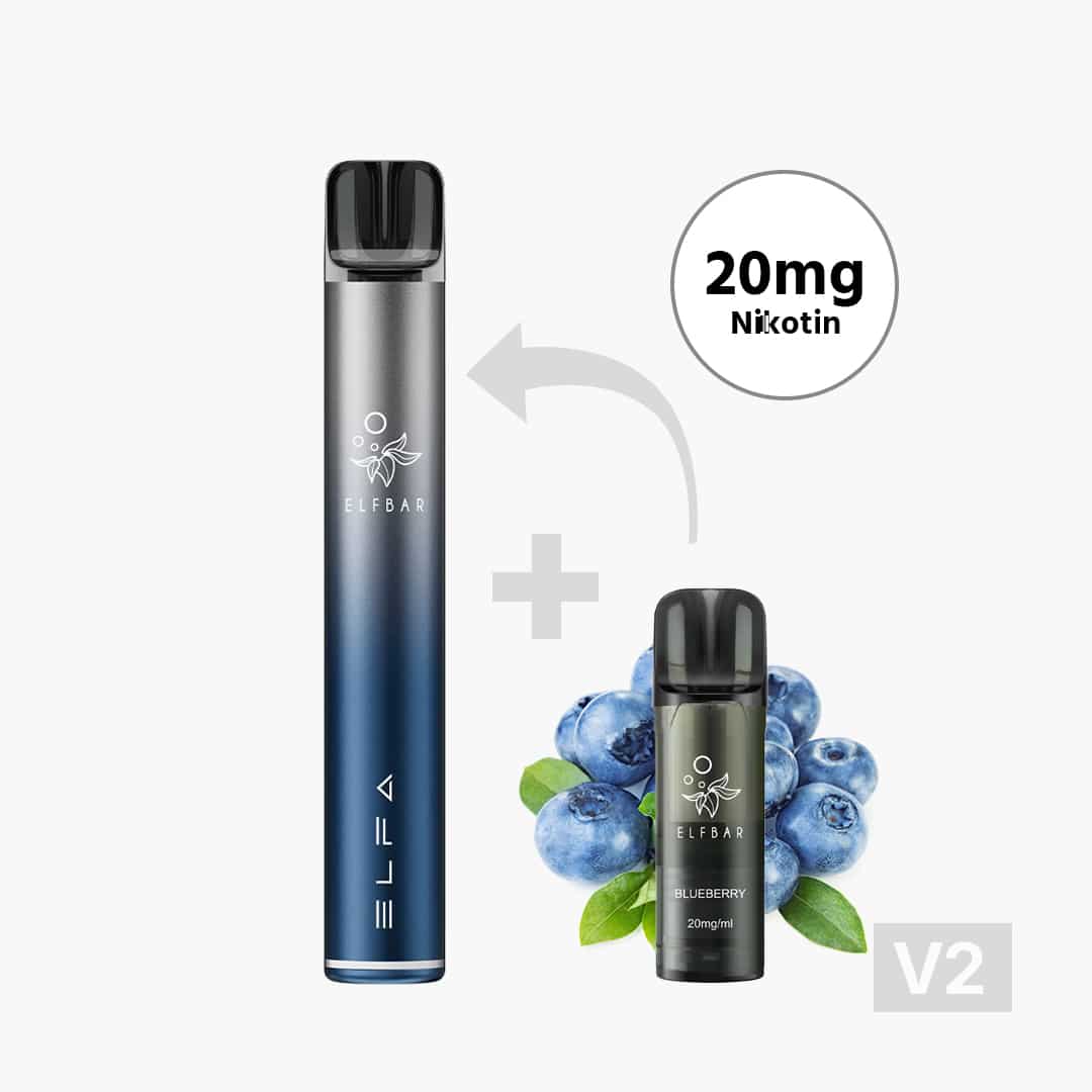elfbar elfa pro starter kit, twilight blue, includes 1 "Mix Berries" pod