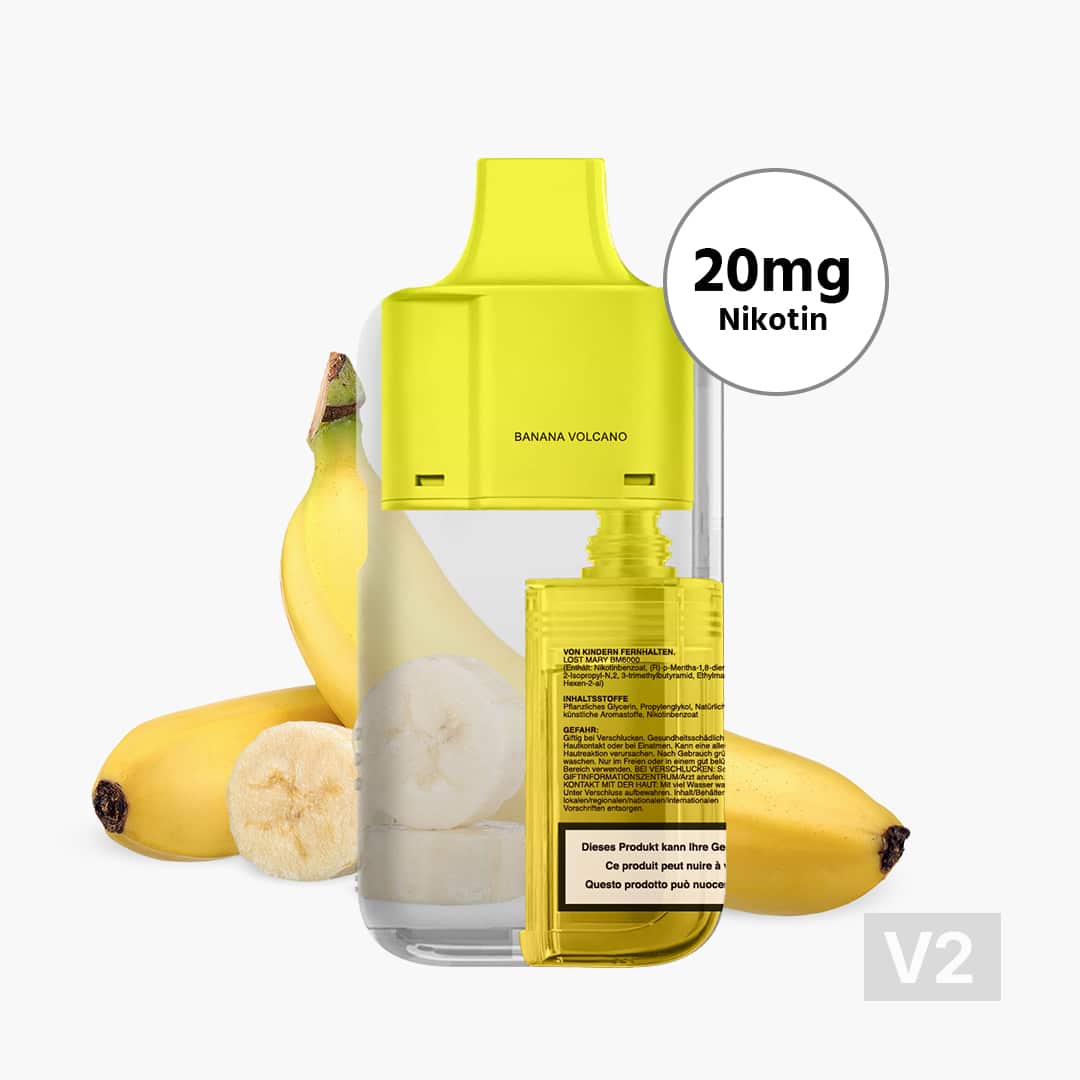 lost mary bm6000 banana volcano LOST MARY V2 Pod (20mg)