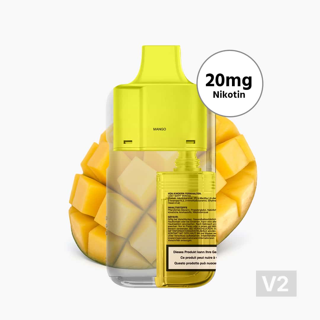 lost mary bm6000 v2 pod 20mg mango 1 ex