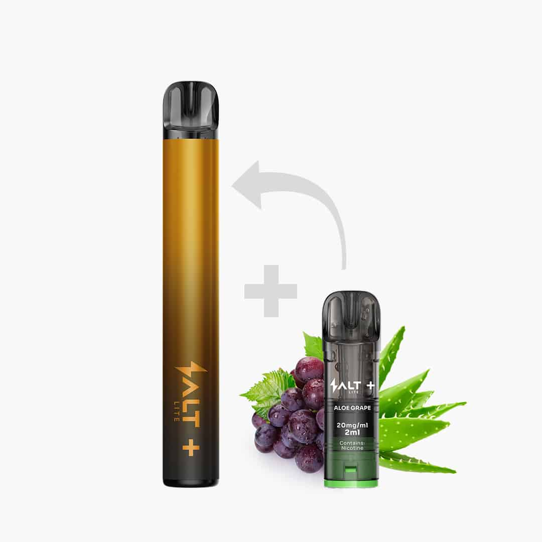 salt plus lite starter kit gold inkl 2 aloe grape pods