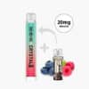 SKE Crystal Plus 20 mg Nicotine with Pod, Blueberry & Raspberry Flavor, Turquoise-Pink Gradient