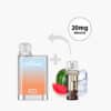 SKC Crystal Plus Vape Set mit Pod, Geschmack Wassermelone Eis, 20 mg Nikotin, mit Wassermelone und Eiswürfeln
