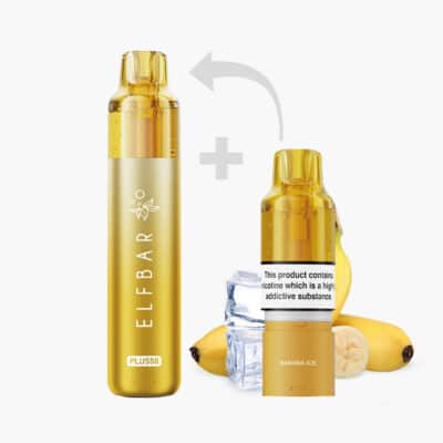 ELFBAR PLUS | Banana Ice | Hybrid Vape Kit