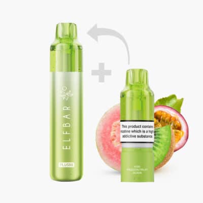 ELFBAR PLUS | Kiwi Passion Fruit Guava | Hybrid Vape Kit