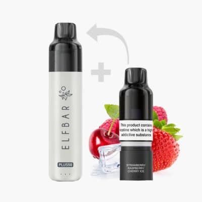 ELFBAR PLUS | Strawberry Raspberry Cherry Ice | Hybrid Vape Kit