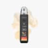 OXVA XLIM Pro Pod-System Kit in Schwarz mit Display (30W) und transparentem Pod vor hellem Hintergrund, 20 mg