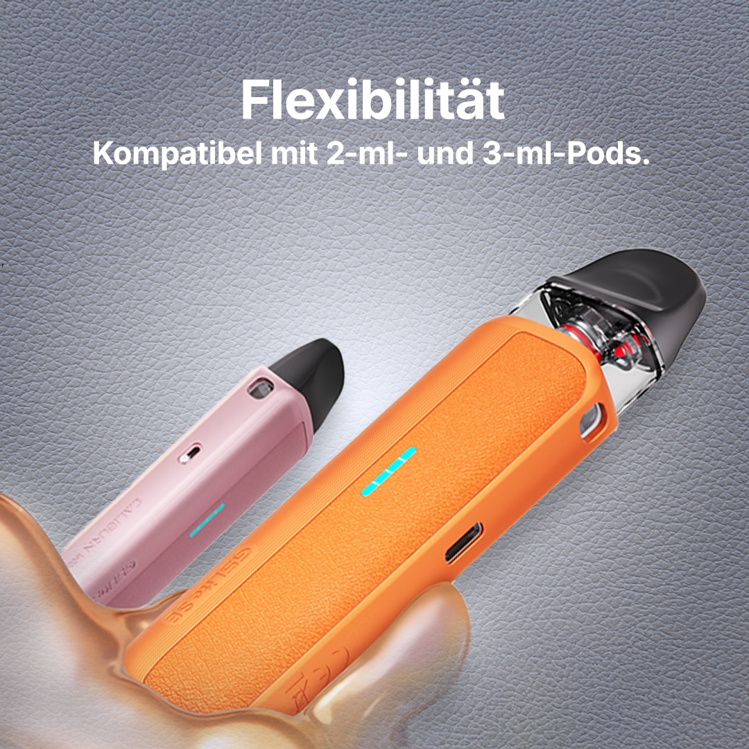 OXVA XLIM SE 2 Pod Kit in Orange mit LED-Anzeige und Pod, kompatibel mit 2-ml- und 3-ml-Pods, 20 mg