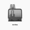 Vaporesso Pod Cartridge 0,8 Ohm in Schwarz/Transparent, Frontansicht auf weißem Hintergrund