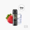 ELFBAR Ice V2 Vape 0 mg di nicotina: fragola e cubetti di ghiaccio su sfondo bianco
