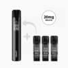 Aroma King Smart Pod Kit in Schwarz mit 3 Pods (Blueberry Ice, Strawberry Ice, Watermelon Ice) 20 mg Nikotin