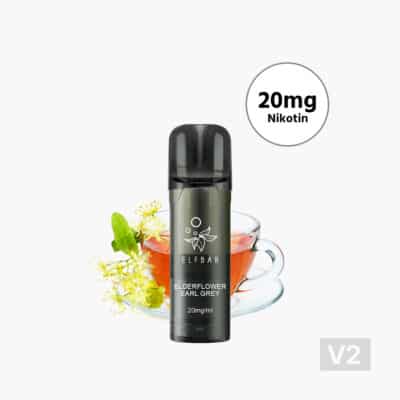 ELFBAR ELFA Fleur de sureau Earl Grey V2 | Pods de vapotage (20 mg / 2 unités)