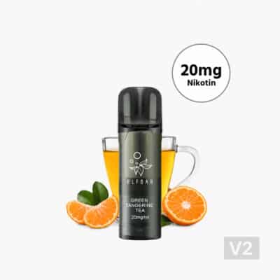 ELFBAR ELFA Green Tangerine Tea V2 | Pods de vapotage (20 mg / 2 pièces)